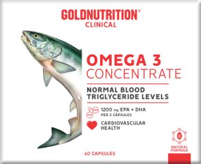 Kopen GOLD NUTRITION Omega 3 Concentraat GN Klinisch 60 capsules Door 15,95€