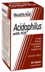 Comprar HEALTH AID Acidophilus com FOS 60 comprimidos Por 16,80€