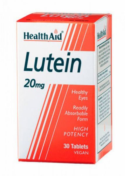 Lutein 20 mg 30 tablets - HEALTH AID