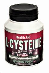 Acheter HEALTH AID L - Cystéine 550 mg 60 comprimés Par 28,20€