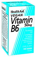 Buy HEALTH AID Vitamin B6 50 mg 100 tablets By 14,20€