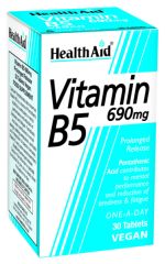 Comprare HEALTH AID Viutamina B5 (Calcio Pantotento) 690 mg 30 compresse Di 22,20€