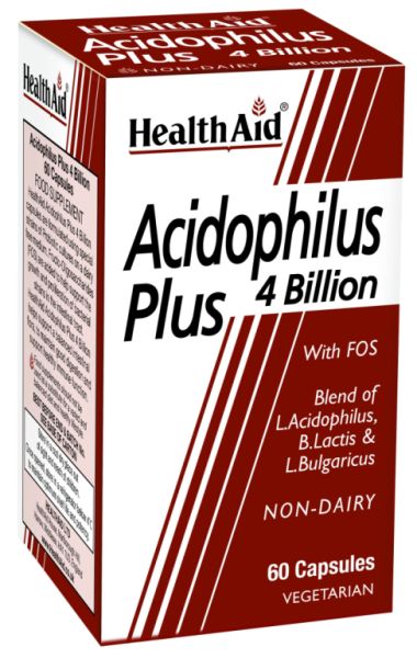 Acidophilus mais 4.000 milhões de 60 cápsulas vegetais