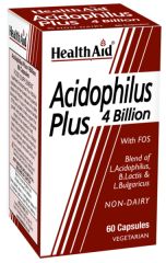 Comprar HEALTH AID Acidophilus mais 4.000 milhões de 60 cápsulas vegetais Por 31,90€