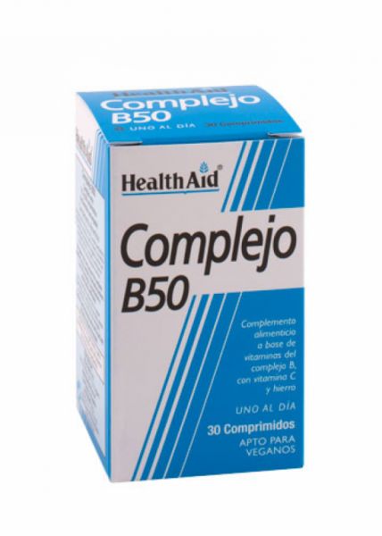 B Complex 50 30 tablets - HEALTH AID