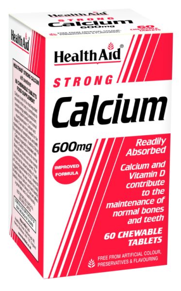 Calcium 600 mg 60 comprimés - HEALTH AID