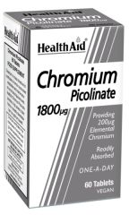 Buy HEALTH AID Chromium Picolinate 200 mcg 60 tablets By 15,70€