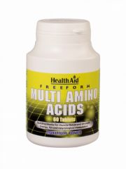 Acheter HEALTH AID Multy acides aminés forme libre 60 comprimés Par 17,30€