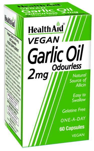 Garlic oil 2 mg 60 capsules - HEALTH AID