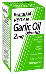 Buy HEALTH AID Garlic oil 2 mg 60 capsules By 18,40€