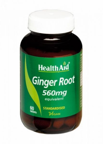 Ginger 560 mg 60 tablets - HEALTH AID