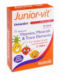 Buy HEALTH AID Junior Vit 30 tablets By 17,10€