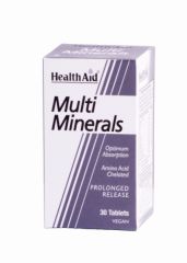 Buy HEALTH AID Multiminerals 30 tablets By 16,80€