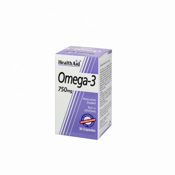 Omega 3 750 mg 30 cápsulas - HEALTH AID