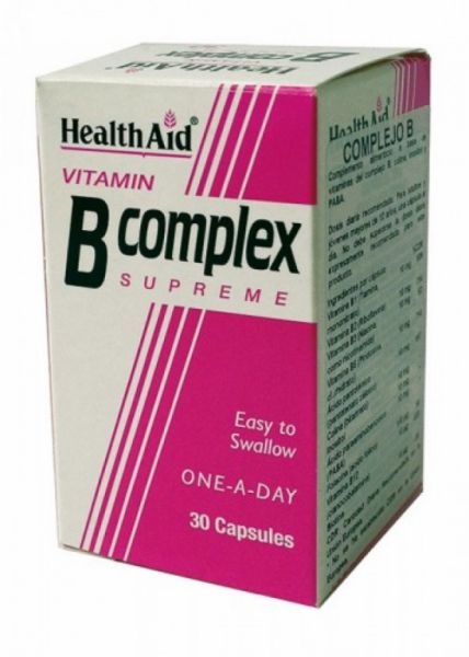 Complejo B 30 cápsulas - HEALTH AID