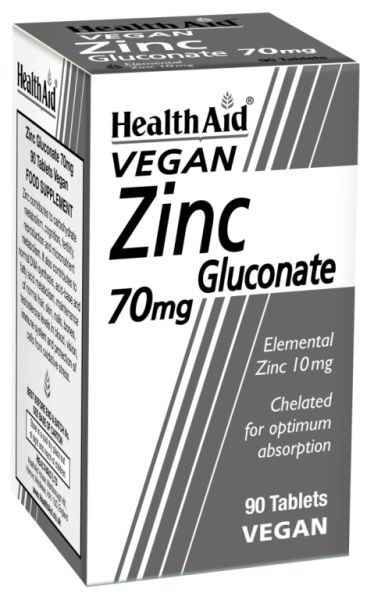 Gluconat de Zinc 90 comprimits - HEALTH AID