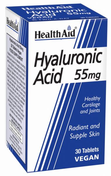 Àcid hialurònic 55 mg 30 comprimits - HEALTH AID