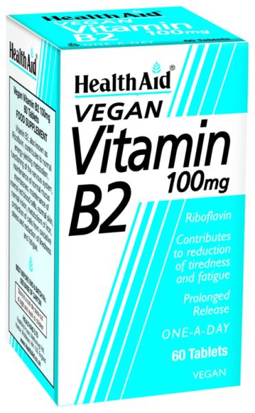 Vitamin B2 Riboflavin 100 mg 60 tablets