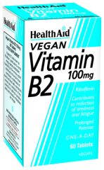 Buy HEALTH AID Vitamin B2 Riboflavin 100 mg 60 tablets By 15,70€