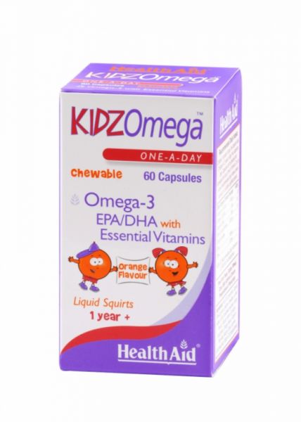 Kidz Omega Chewable 60 capsules - HEALTH AID