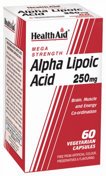 Acide alpha lipoïque 250 mg 60 gélules