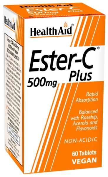 Ester C Plus 500 mg 60 comprimés - HEALTH AID