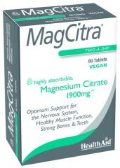 Acheter HEALTH AID Magcitra 1900 mg 60 comprimés Par 22,30€