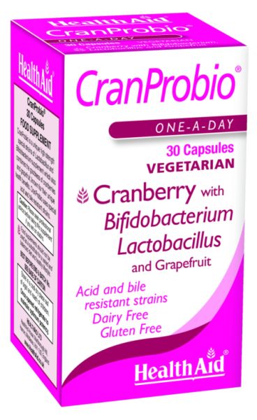 Cran Probio 30 cápsulas vegetais - HEALTH AID