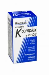 Buy HEALTH AID Vitamin K Complex + Vitamin D3 30 tablets By 18,70€