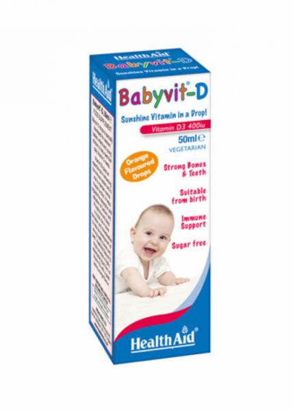 Babyvit D droppar 50 ml - HEALTH AID