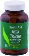 Buy HEALTH AID Milk Thistle (Silybum Marianum) 500 mg 30 tablets By 17,60€