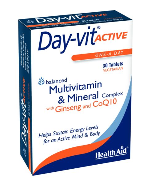 Dag - Vit Actief 30 tabletten - HEALTH AID