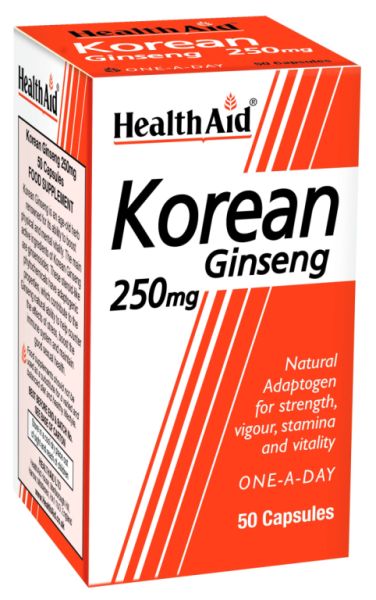 Ginseng Coreano (Panax Ginseng) 250 mg 50 cápsulas