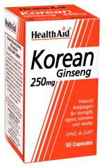 Buy HEALTH AID Korean Ginseng (Panax Ginseng) 250 mg 50 capsules By 20,20€