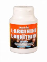 Buy HEALTH AID L - arginine / L - ornithine 600 mg / 300 mg 60 tablets By 27,20€