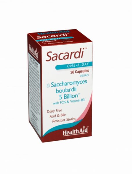 Sacardi 30 cápsulas vegetais - HEALTH AID