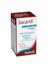 Comprar HEALTH AID Sacardi 30 cápsulas vegetais Por 26,90€