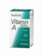 Comprar HEALTH AID Vitamina A 5.000 UI 100 cápsulas Por 19,20€