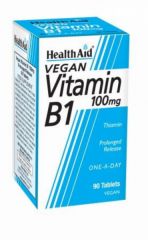 Buy HEALTH AID Vitamin B1 (Thiamin) 100 mg 90 tablets By 16,40€