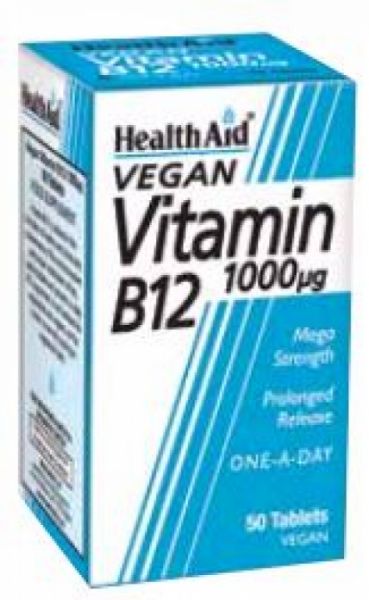 Vitamin B12 1000 mg 100 tablets - HEALTH AID