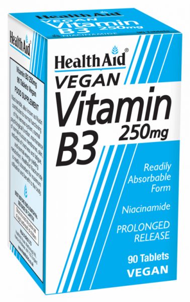 Vitamin B3 (Niacinamid) 250 mg 90 Tabletten