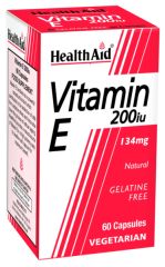 Comprar HEALTH AID Vitamina E Natural 200 UI 60 càpsules vegetals Per 23,40€