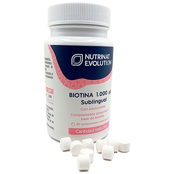 Biotin 800 mcg 30 tablets - NUTRINAT Img 2