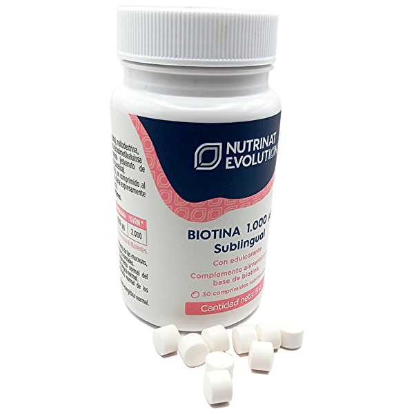 Biotin 800 mcg 30 tablets - NUTRINAT Img 3