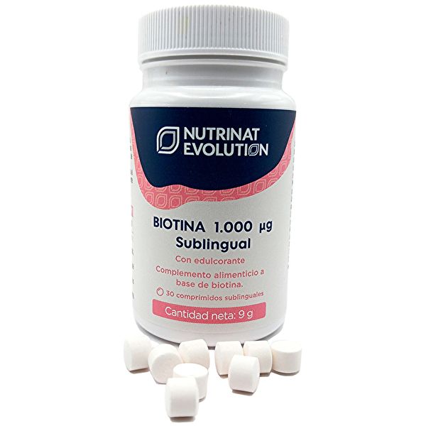 Biotin 800 mcg 30 tablets - NUTRINAT