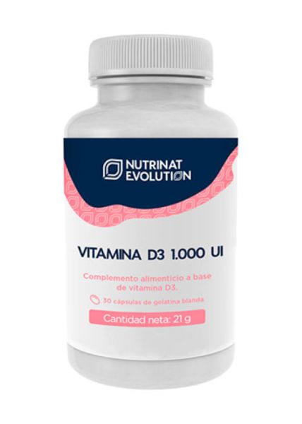 Vitamin D3 1000 IE 30 Kapseln - NUTRINAT