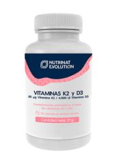 Buy NUTRINAT Vitamins K2 and D3 30 Capsules By 12,50€