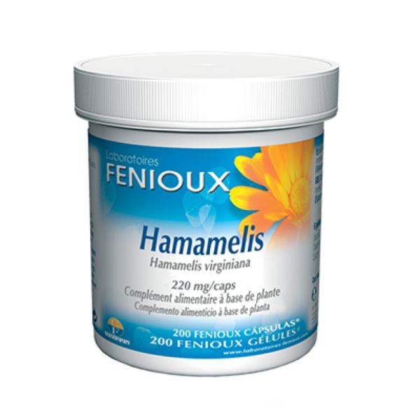 Hamamelis (Hamamelis virginiana) 200 Cápsulas 220 mg