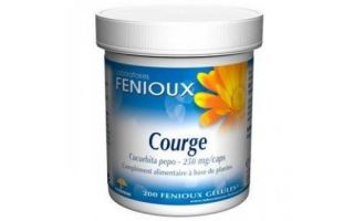 Buy FENIOUX Pumpkin (Courge) 200 Capsules By 25,55€