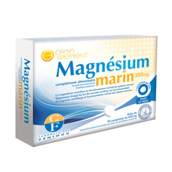 Magnésium Marin 300 mg 30 Comprimés - FENIOUX